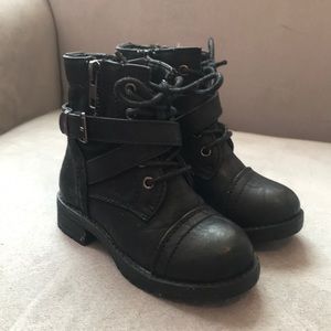 Toddler combat boots- 6M